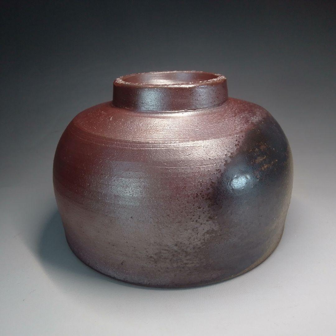Bizen Ware Chawan Tea Bowl with Goma Hidasuki Natural Fire Markings