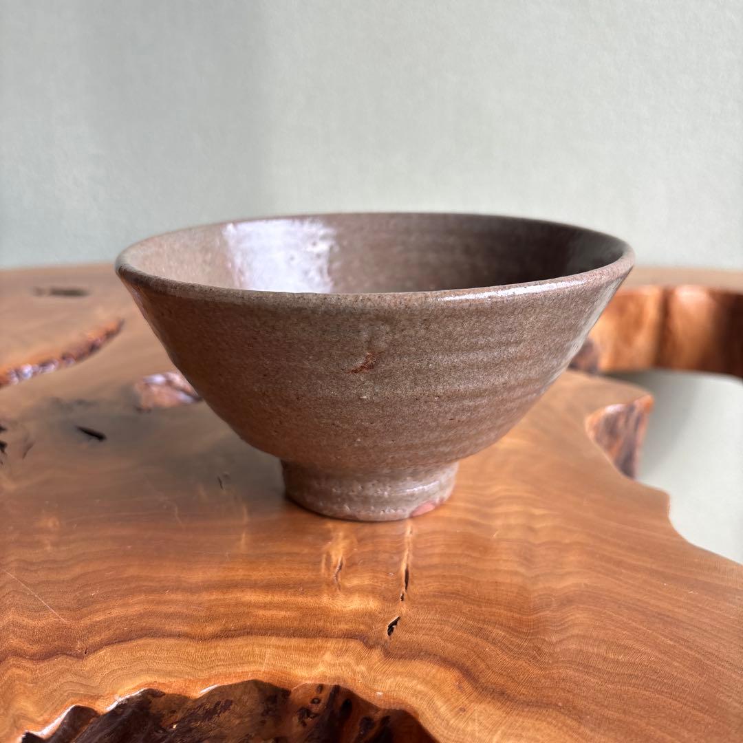 Sakuma Hokyuu Matsufuru Kiln Karatsu Matcha Bowl — Signed Box, Wabi Stoneware Chawan
