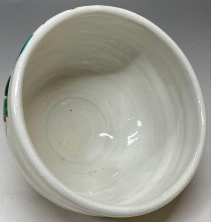 Flowing Water Camellia Chawan by Fukumori Yu — Kitsunomori Kiln Tea Bowl