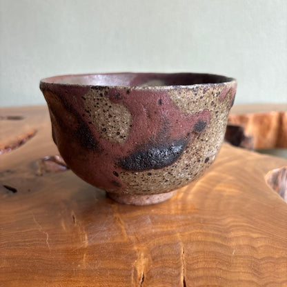 Tango Ware Wabi Matcha Bowl | Japanese Wood-Fired Chawan with Tomobako | Natural Ash Glaze Yakishime Tea Bowl