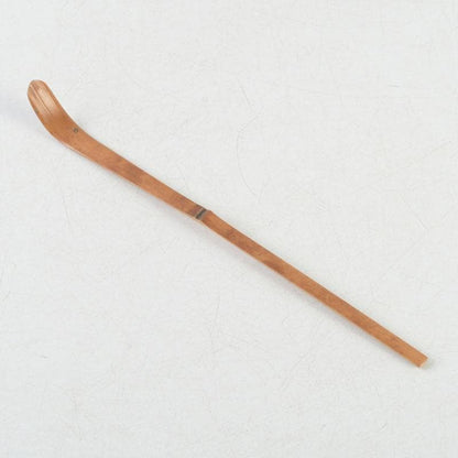 Bamboo Chashaku Tea Scoop 'Tsurezure' — by Tankan, Inscribed by Hasegawa Kanshū of Daitoku-ji