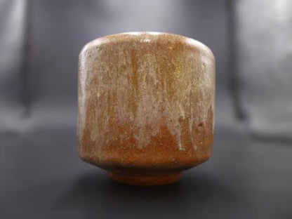 Antique Ryonyu Aka-Raku Cylindrical Tea Bowl, Signed Tsutsu Chawan Certified by Tannyu X, Edo Period Kyoto Raku Ware with Tomobako