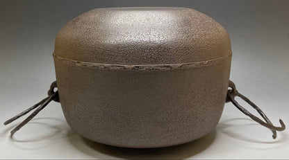 Shirizari Cast Iron Tea Kettle by Kakutani Shason — Chagama with Bail Rings