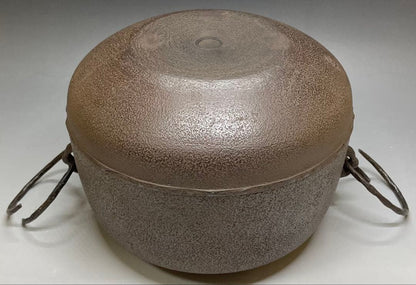 Shirizari Cast Iron Tea Kettle by Kakutani Shason — Chagama with Bail Rings