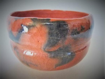 Aka-Raku Chawan Named 'Zuiun' — Wooden Box Inscribed Sasaki Shōraku, Kyoto Raku Tradition