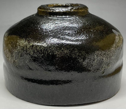 Raku Sonyu V Black Tea Bowl - Edo Period Kuro-Raku Chawan with Shifuku and Box