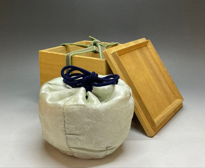 Raku Sonyu V Black Tea Bowl - Edo Period Kuro-Raku Chawan with Shifuku and Box