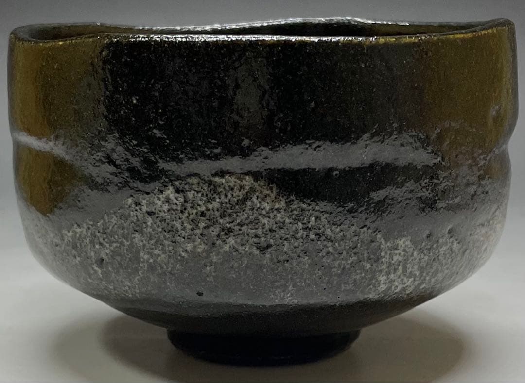 Raku Sonyu V Black Tea Bowl - Edo Period Kuro-Raku Chawan with Shifuku and Box