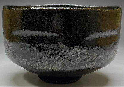 Raku Sonyu V Black Tea Bowl - Edo Period Kuro-Raku Chawan with Shifuku and Box