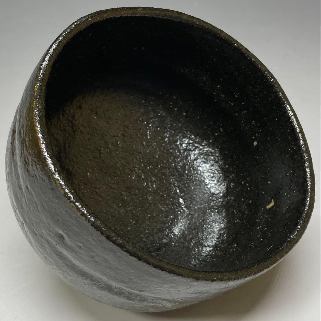 Raku Sonyu V Black Tea Bowl - Edo Period Kuro-Raku Chawan with Shifuku and Box