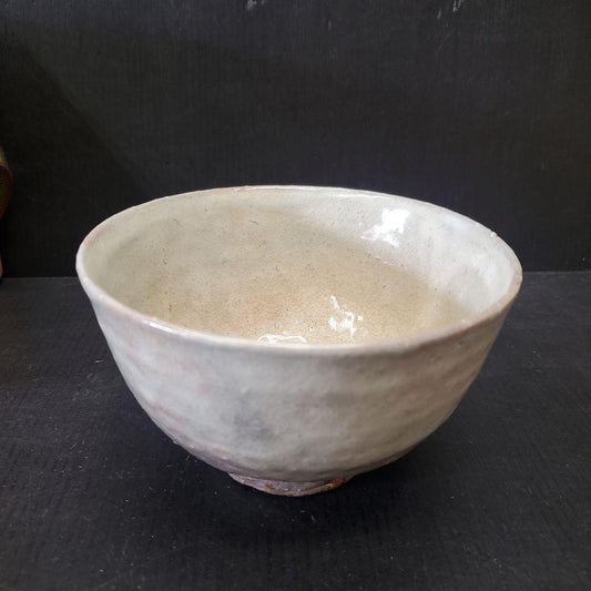 7th Gen Okada Senshu Hagi Tea Bowl - Seiunzan Kiln Chawan with Signed Box