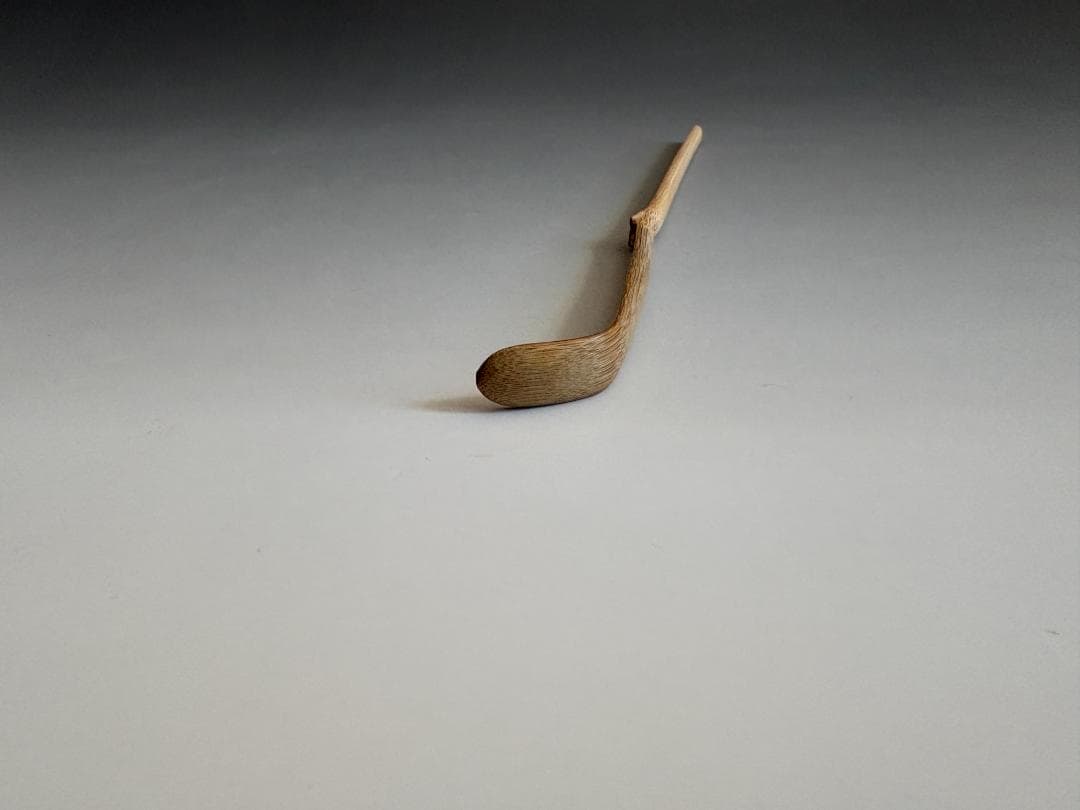 Hisada Soya Jingyusai Chashaku Tea Scoop Saga White Bamboo Mei Tancho Omotesenke