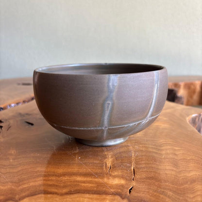 Bizen Ware Tea Bowl by Kimura Ichiyo - Japanese Matcha Chawan with Ash Glaze and Signed Box