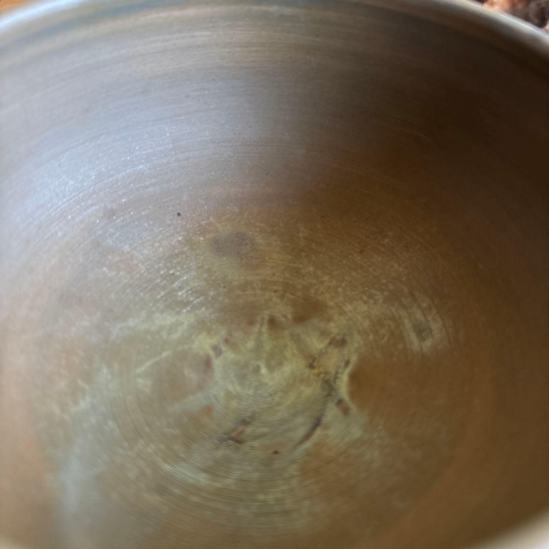 Bizen Ware Tea Bowl by Kimura Ichiyo - Japanese Matcha Chawan with Ash Glaze and Signed Box