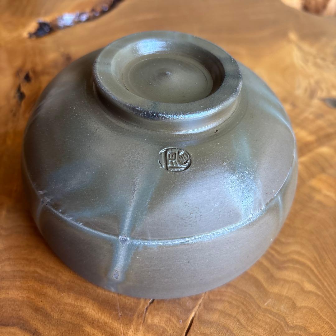 Bizen Ware Tea Bowl by Kimura Ichiyo - Japanese Matcha Chawan with Ash Glaze and Signed Box
