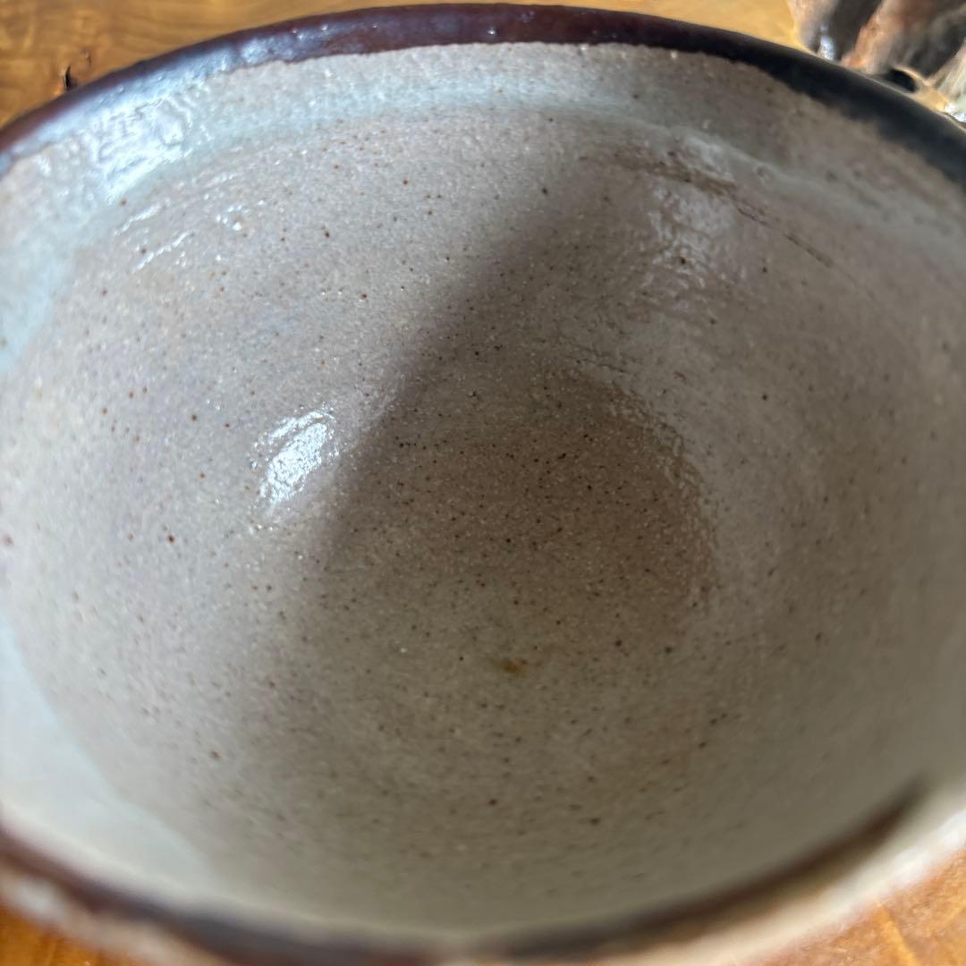 E-Karatsu Matcha Tea Bowl by Yokoishi Keigai — Iron Brushwork Chawan with Signed Tomobako