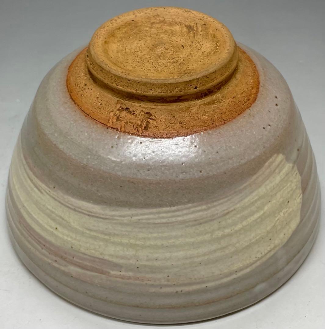 Kosobe Ware Hakeme Tea Bowl | Edo Revival Brushmark Chawan with Paulownia Box