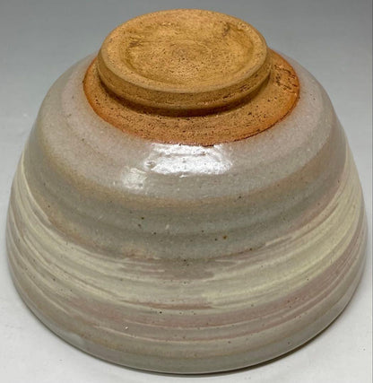Kosobe Ware Hakeme Tea Bowl | Edo Revival Brushmark Chawan with Paulownia Box