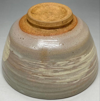 Kosobe Ware Hakeme Tea Bowl | Edo Revival Brushmark Chawan with Paulownia Box