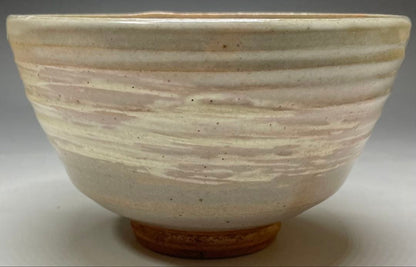 Kosobe Ware Hakeme Tea Bowl | Edo Revival Brushmark Chawan with Paulownia Box