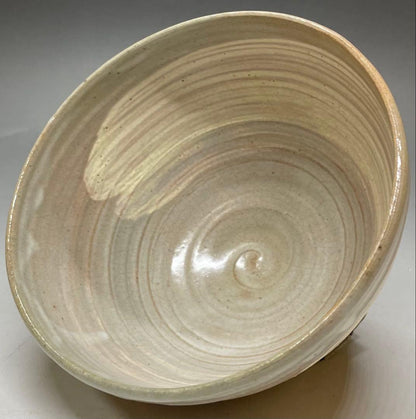 Kosobe Ware Hakeme Tea Bowl | Edo Revival Brushmark Chawan with Paulownia Box