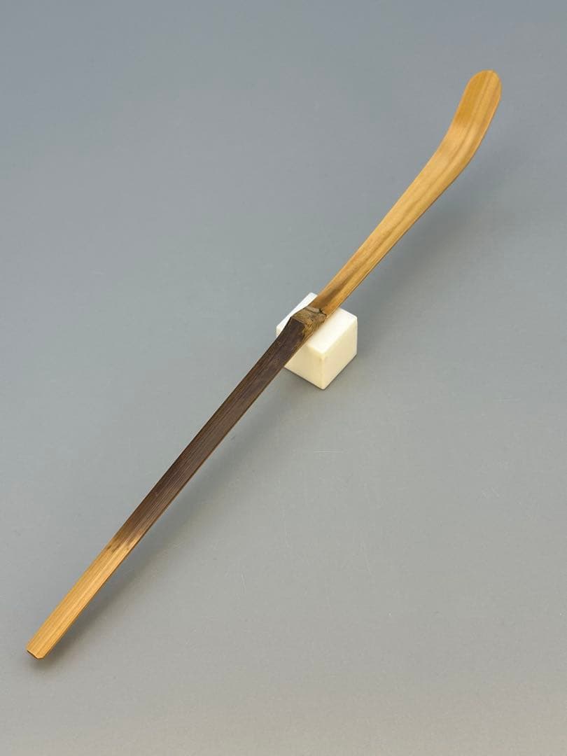 Chashaku Tea Scoop by Horinouchi Sokan, Omotesenke Grand Master, Signed Noasobi, Susutake Bamboo, Tomobako