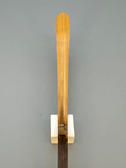 Chashaku Tea Scoop by Horinouchi Sokan, Omotesenke Grand Master, Signed Noasobi, Susutake Bamboo, Tomobako