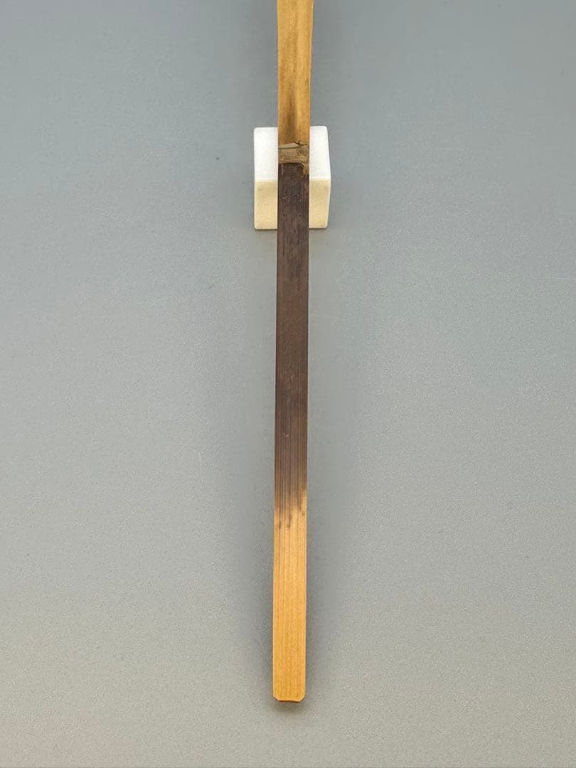 Chashaku Tea Scoop by Horinouchi Sokan, Omotesenke Grand Master, Signed Noasobi, Susutake Bamboo, Tomobako