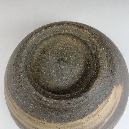 Tokoname Ware Tea Bowl by Horaido Okinken Kiln - Green Ash Glaze Matcha Chawan with Box