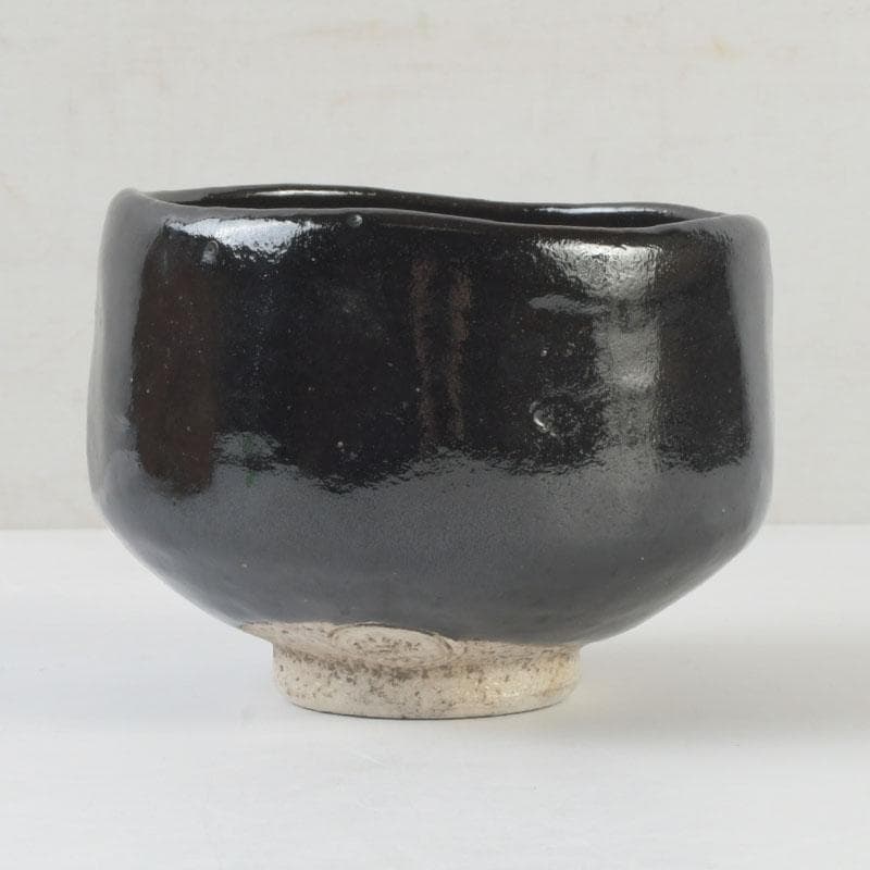 Raku Kichizaemon Black Raku Tea Bowl Kuro-Raku Chawan Kyoto Tomobako