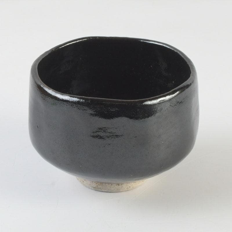 Raku Kichizaemon Black Raku Tea Bowl Kuro-Raku Chawan Kyoto Tomobako