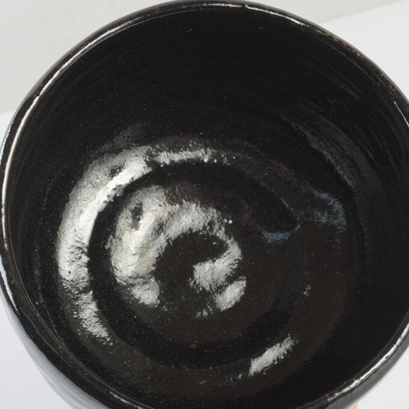 Raku Kichizaemon Black Raku Tea Bowl Kuro-Raku Chawan Kyoto Tomobako