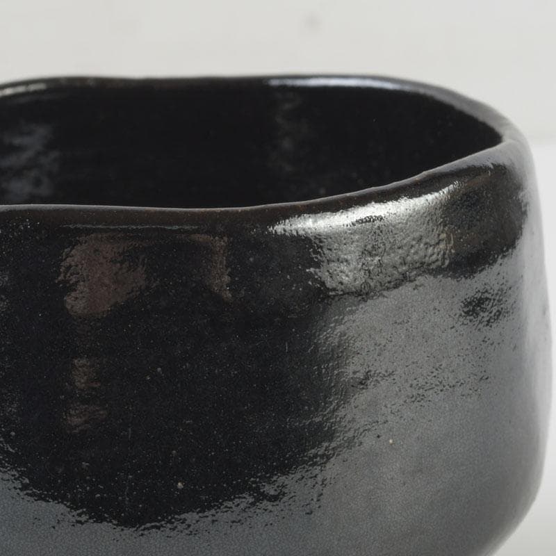Raku Kichizaemon Black Raku Tea Bowl Kuro-Raku Chawan Kyoto Tomobako
