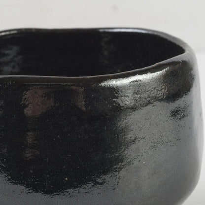 Raku Kichizaemon Black Raku Tea Bowl Kuro-Raku Chawan Kyoto Tomobako