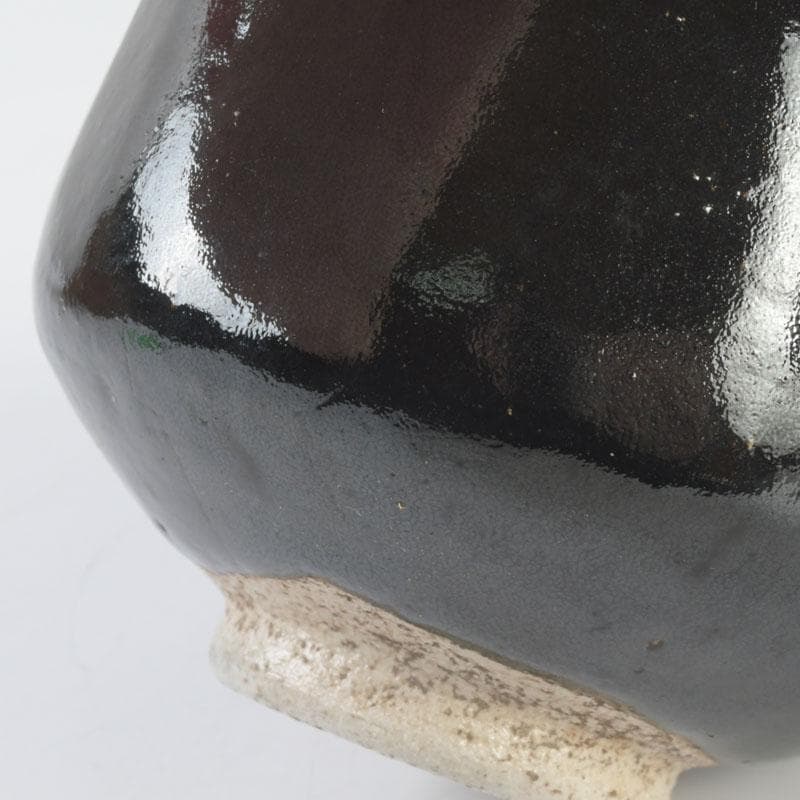 Raku Kichizaemon Black Raku Tea Bowl Kuro-Raku Chawan Kyoto Tomobako
