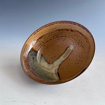Takatori Ware Flat Tea Bowl (Hirachawan) by Kamei Rakuzan
