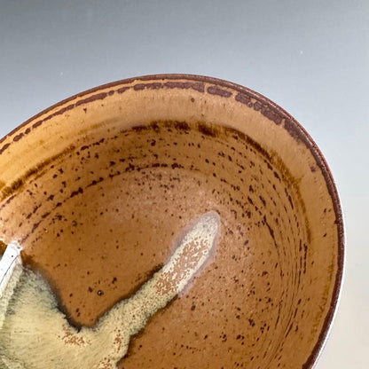 Takatori Ware Flat Tea Bowl (Hirachawan) by Kamei Rakuzan