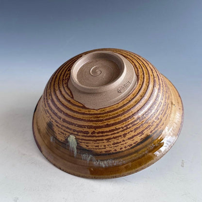 Takatori Ware Flat Tea Bowl (Hirachawan) by Kamei Rakuzan