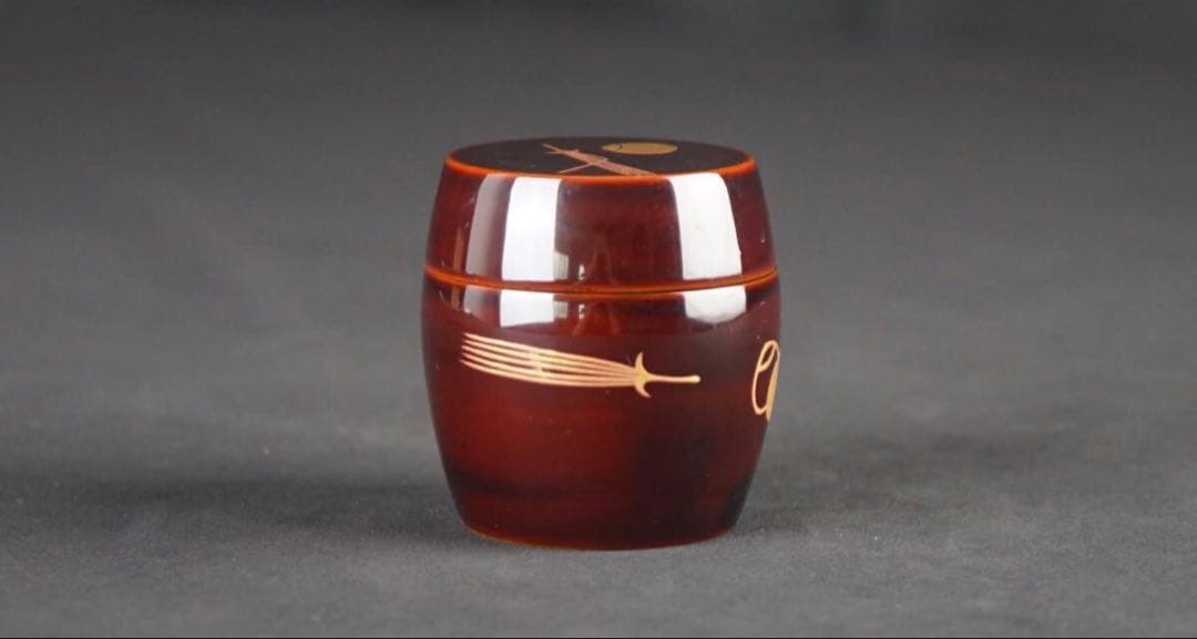 Dojo Munehiro Dobari Natsume | Urasenke Gengensai | Gold Maki-e Gourd | Choan Kakitsuke