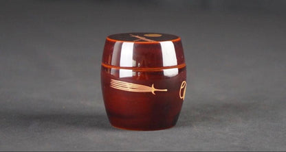 Dojo Munehiro Dobari Natsume | Urasenke Gengensai | Gold Maki-e Gourd | Choan Kakitsuke