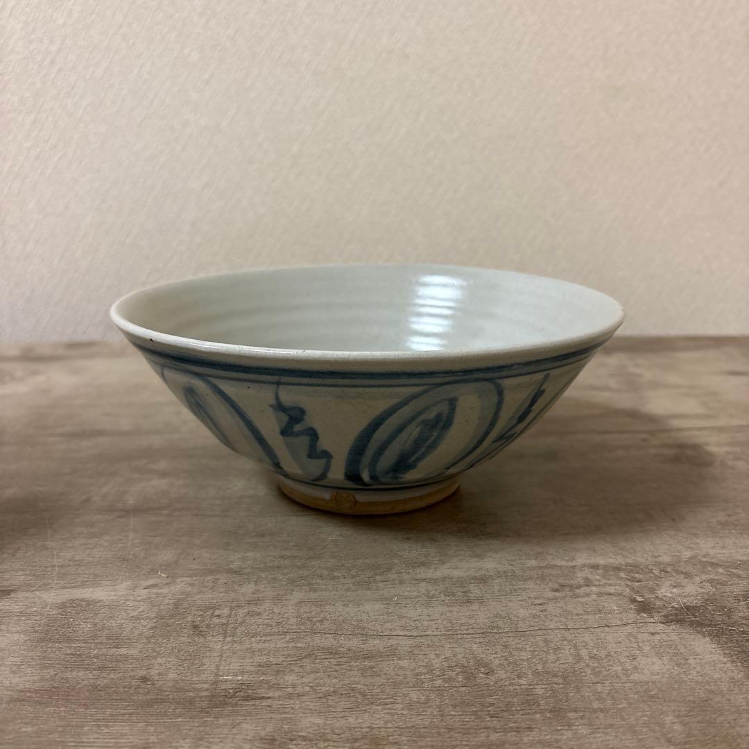 Gosu-e Cobalt Blue Bowl by Arai Kinya (Fusen) - Kyoto Ware Dead Stock