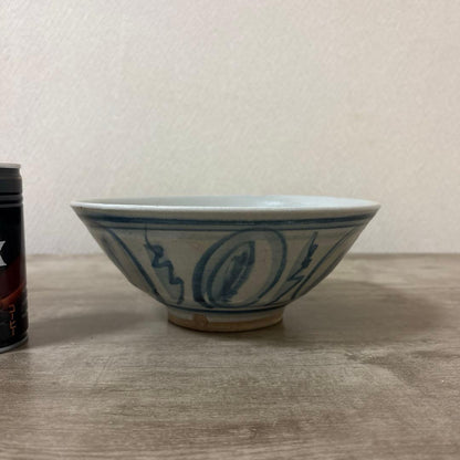 Gosu-e Cobalt Blue Bowl by Arai Kinya (Fusen) - Kyoto Ware Dead Stock