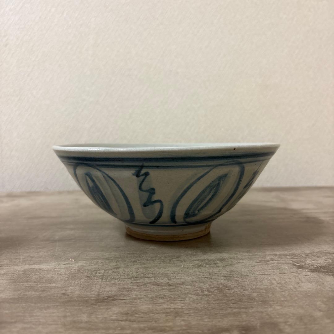 Gosu-e Cobalt Blue Bowl by Arai Kinya (Fusen) - Kyoto Ware Dead Stock