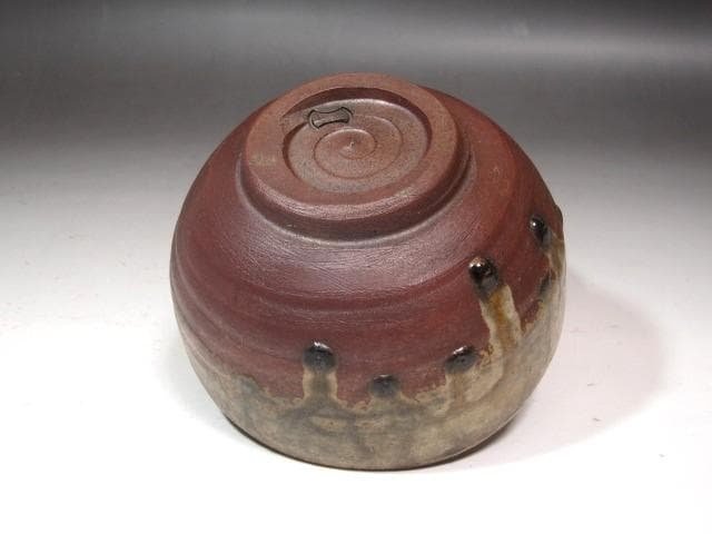 Bizen Tea Bowl 'Hōrai' by Kaneshige Tōyō (Living National Treasure) - Tantansai Inscription