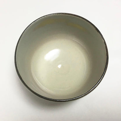 Kenzan-Style Iris Chawan by Ikkyu-gama — Shobu Overglaze Tea Bowl