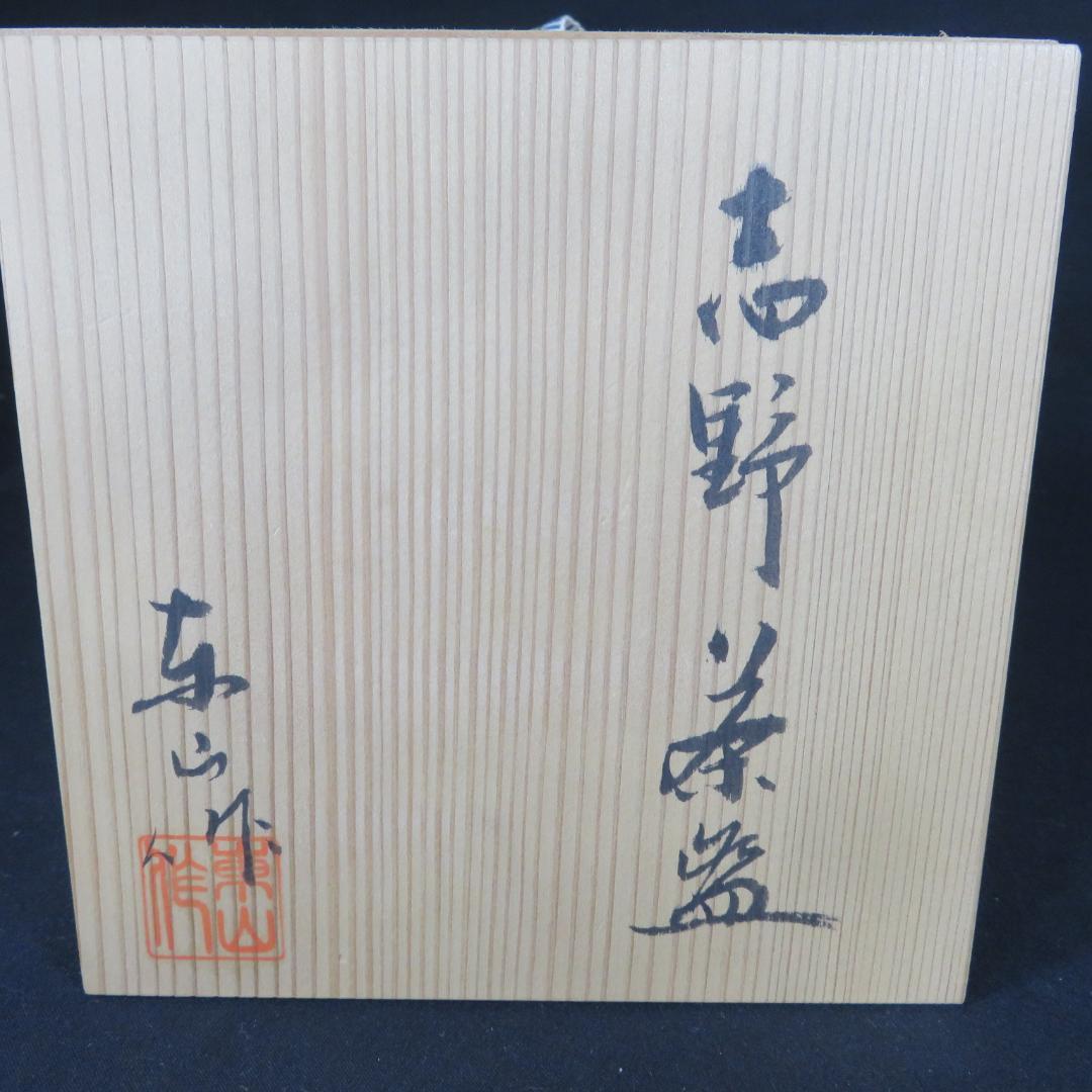 Shino Tea Bowl by Higashiyama - Mino Ware Chawan with Classic White Glaze and Iron Markings