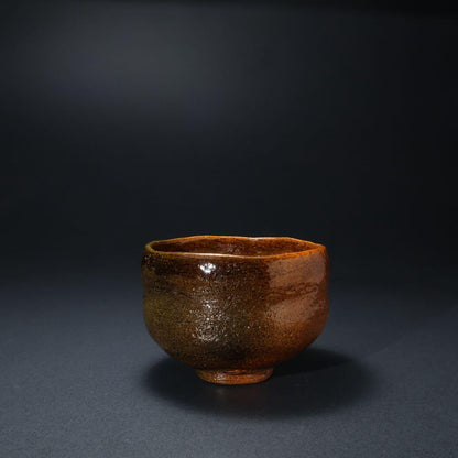 Ohi Toshiro X Ame-yu Chawan — Kanazawa Raku Lineage Matcha Bowl with Signed Tomobako