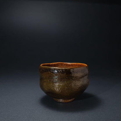 Ohi Toshiro X Ame-yu Chawan — Kanazawa Raku Lineage Matcha Bowl with Signed Tomobako