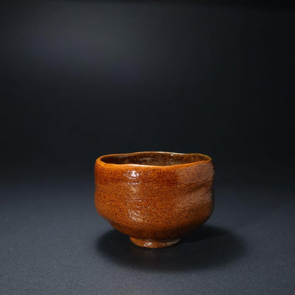 Ohi Toshiro X Ame-yu Chawan — Kanazawa Raku Lineage Matcha Bowl with Signed Tomobako