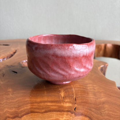 Aka-Raku Red Tea Bowl by Sasaki Shoraku - Kyoto Raku Ware Chawan with Signed Box